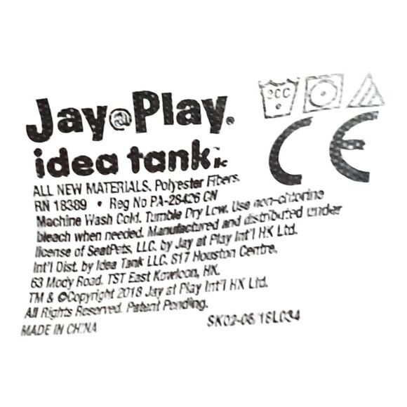 Jay At Play Puppy Dog Car Seat Blue Travel Belt Buddy Pockets Plush Toy - Picture 8 of 10